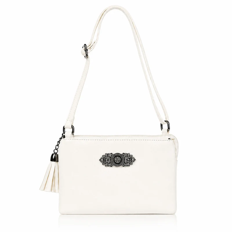 Trachten Handtasche "Sofia" - Dirndl Umhängetasche | Weiß