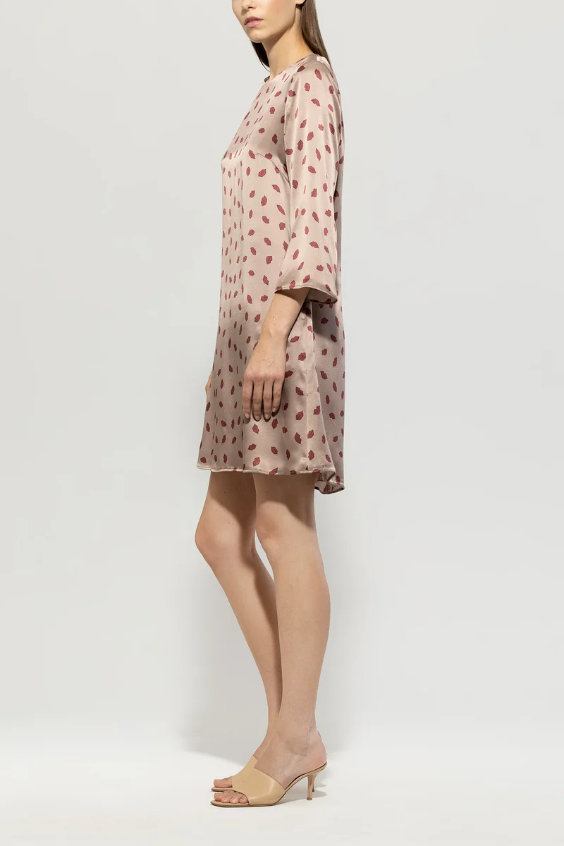 Luisa Cerano Damen Seidenkleid Mushroom
