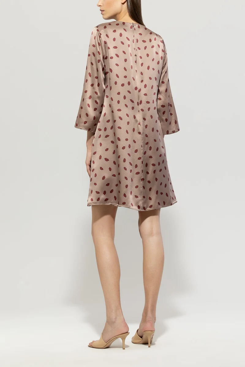 Luisa Cerano Damen Seidenkleid Mushroom