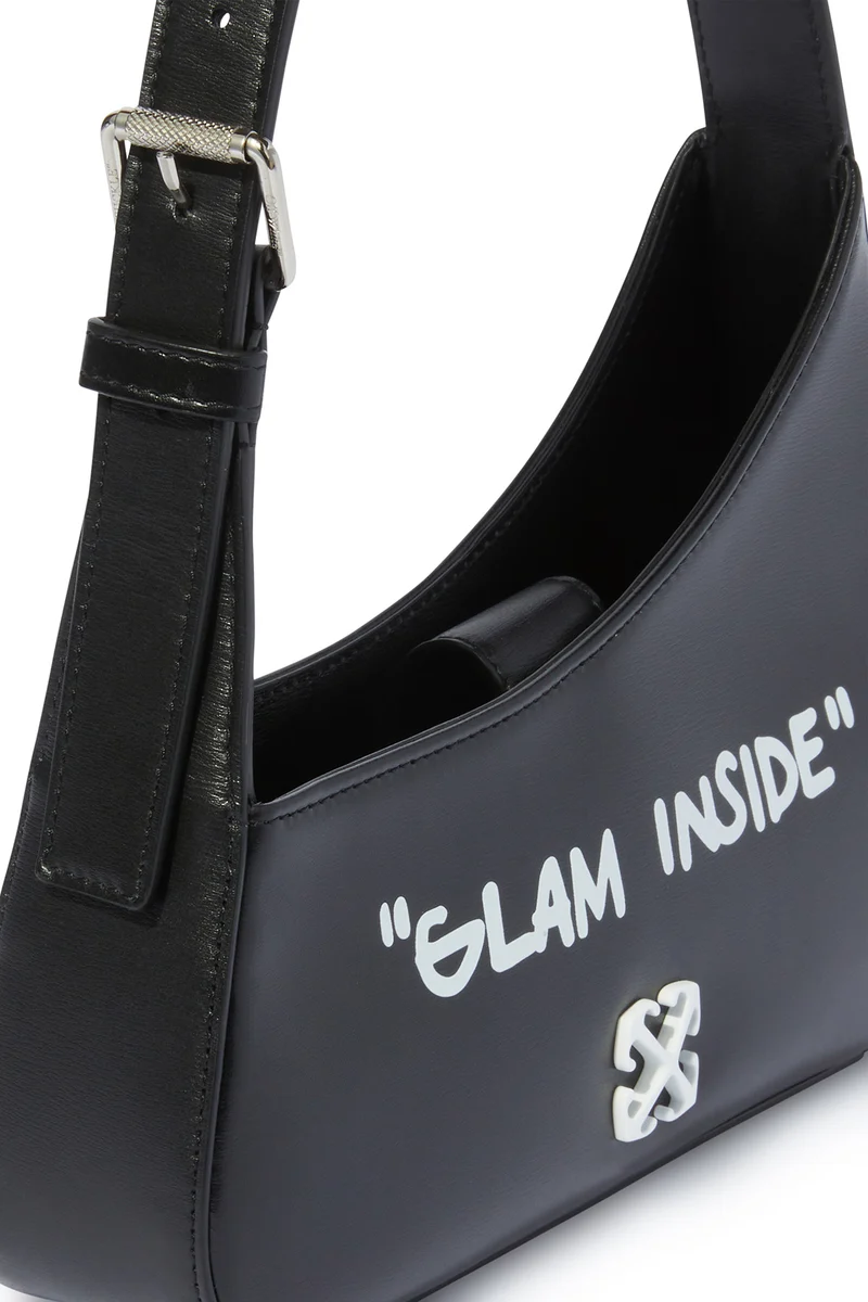 Off-White Damen Jitney Quote Schultertasche Schwarz