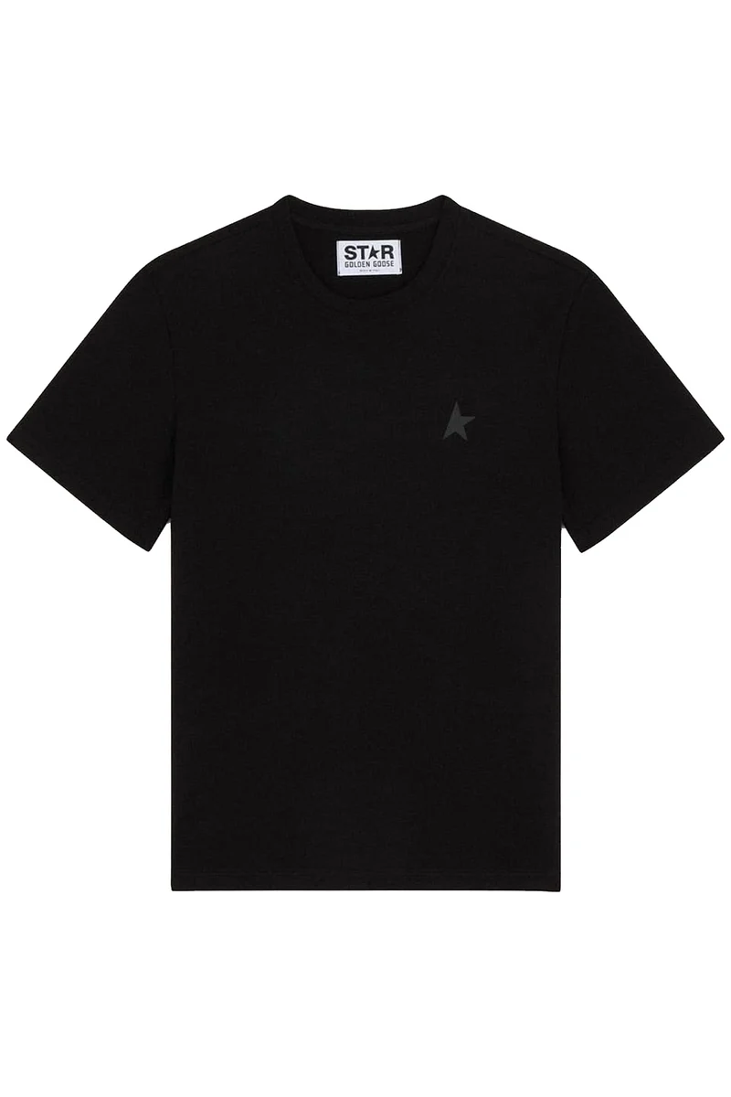 Golden Goose Herren T-Shirt Small Star Schwarz