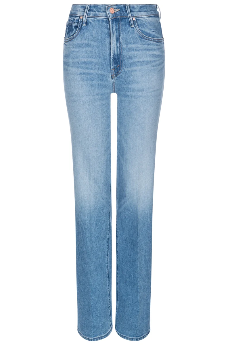 MOTHER Damen Jeans The Kick It Blau