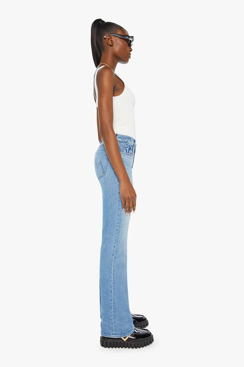 MOTHER Damen Jeans The Kick It Blau