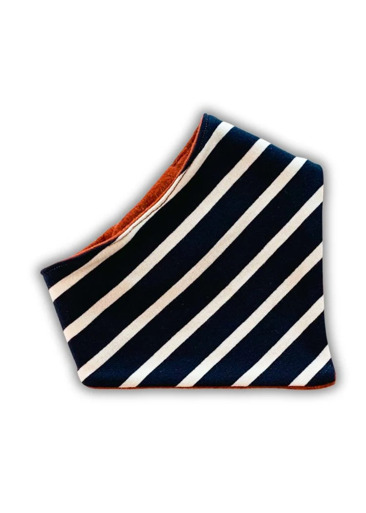 Baby Halstuch Navy-Ecru/Henna