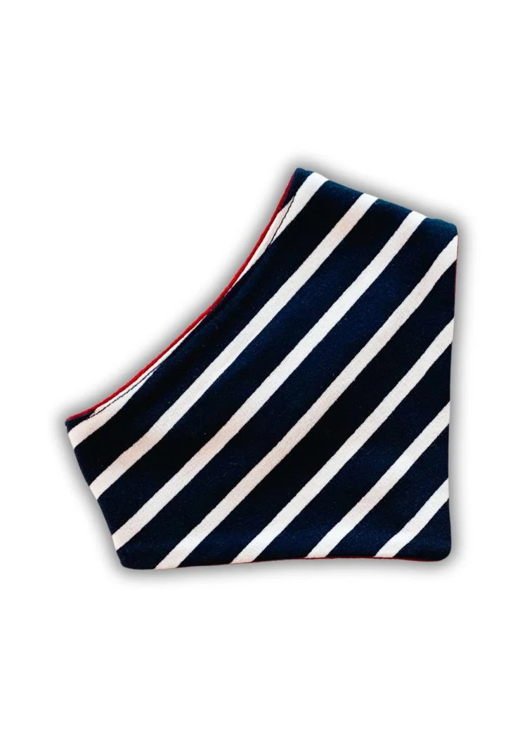 Baby Halstuch Navy-Ecru/Rot
