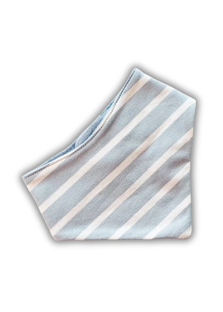 Baby Halstuch Himmelblau-Weiß/Himmelblau