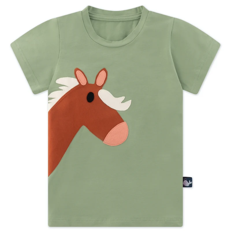 Kinder T-Shirt Bio-Baumwolle „Pferd"