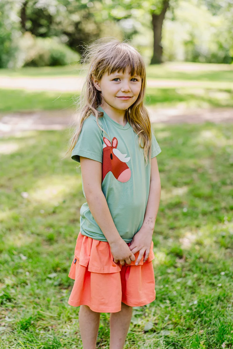 Kinder T-Shirt Bio-Baumwolle „Pferd"