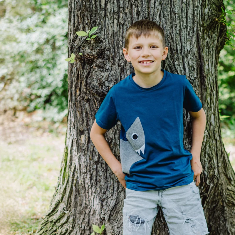 Kinder T-Shirt Bio-Baumwolle „Hai“