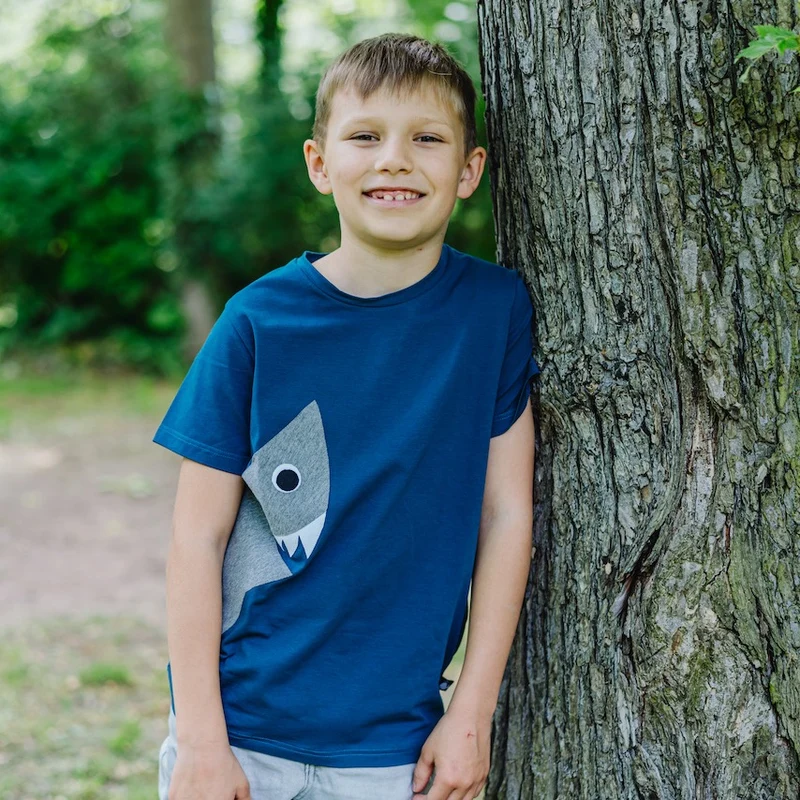 Kinder T-Shirt Bio-Baumwolle „Hai“