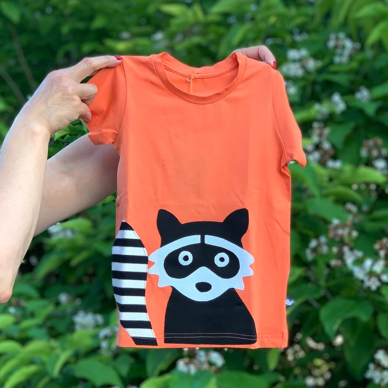 Kinder T-Shirt Bio-Baumwolle „Waschbär“