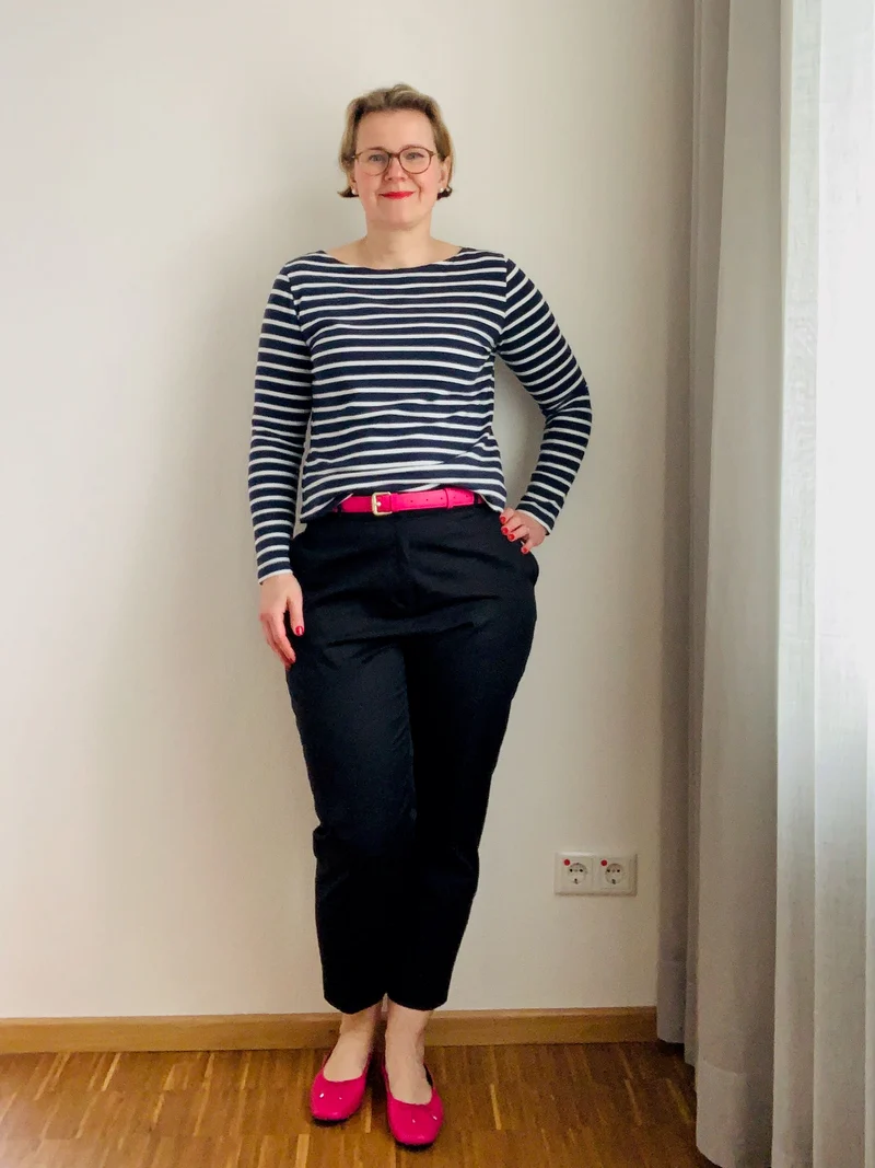 Ringelshirt Damen aus Bio-Baumwolle – Navy/Ecru