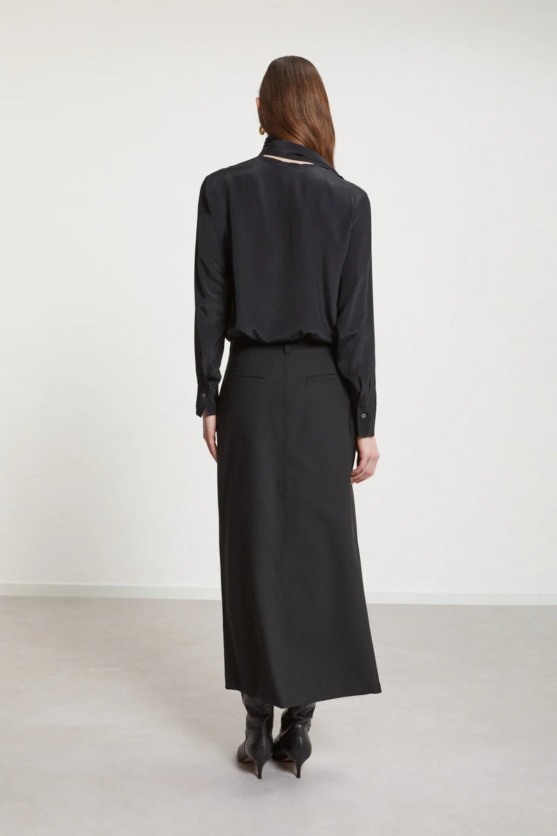 OttodAme Damen Rock Schwarz