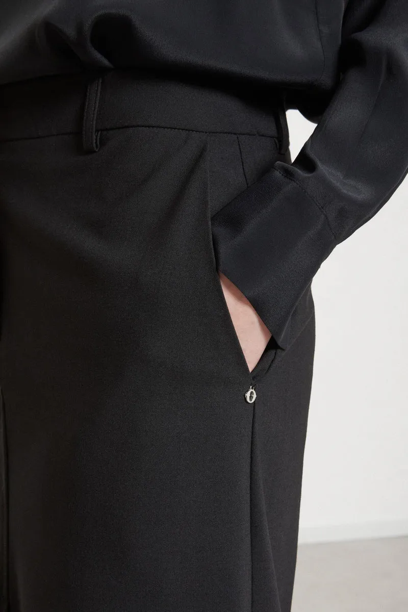 OttodAme Damen Rock Schwarz