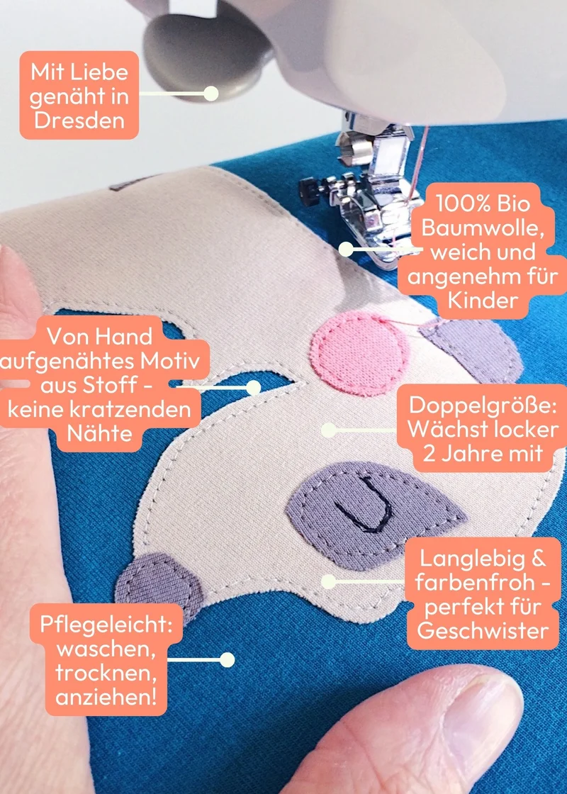 Langarmshirt Kinder Bio Baumwolle „Erdmännchen“