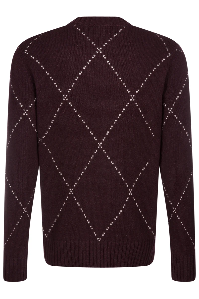Eleventy Herren Strickpullover Bordeaux
