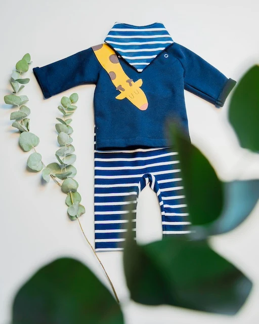 Baby Halstuch Navy-Ecru/Navy