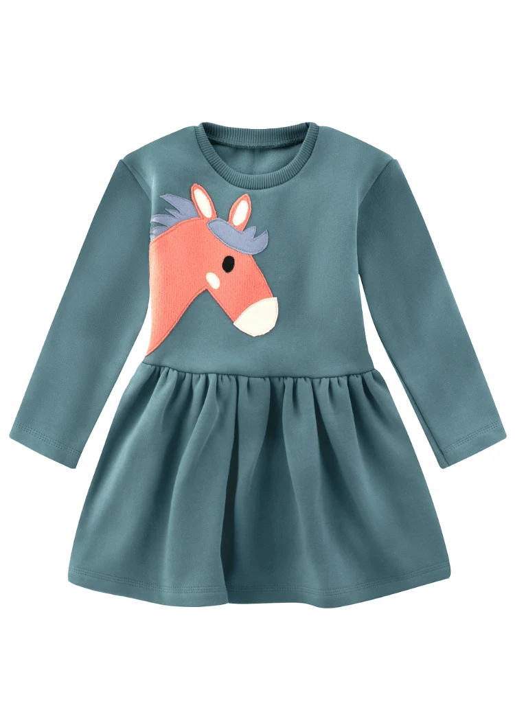 Sweat Kleid mit Pferd