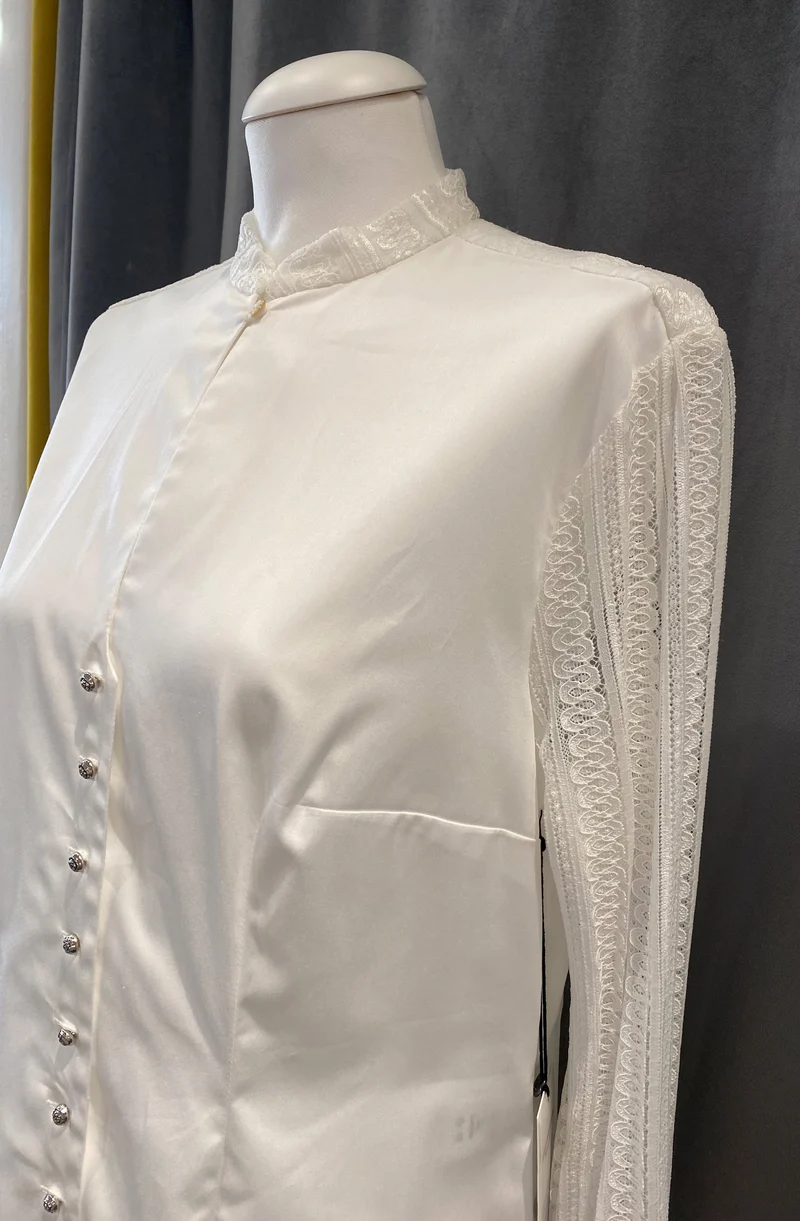 Trachten Bluse Anno Domini Design Ludmilla ecru stretch