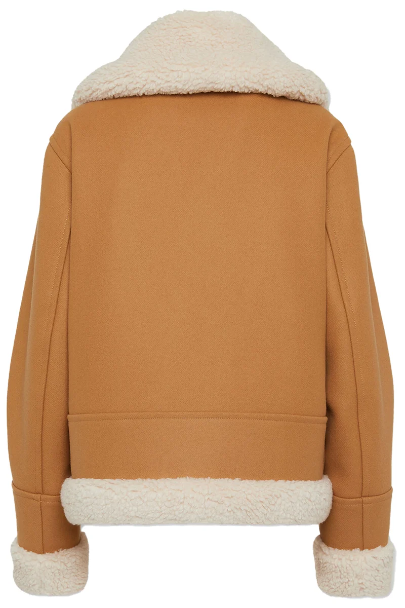 Dsquared2 Damen Wolljacke Easy Aviator Camel