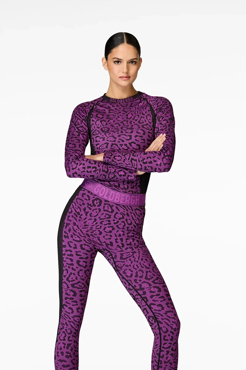 Goldbergh Damen Baselayer Feline Jaguar Carnivale