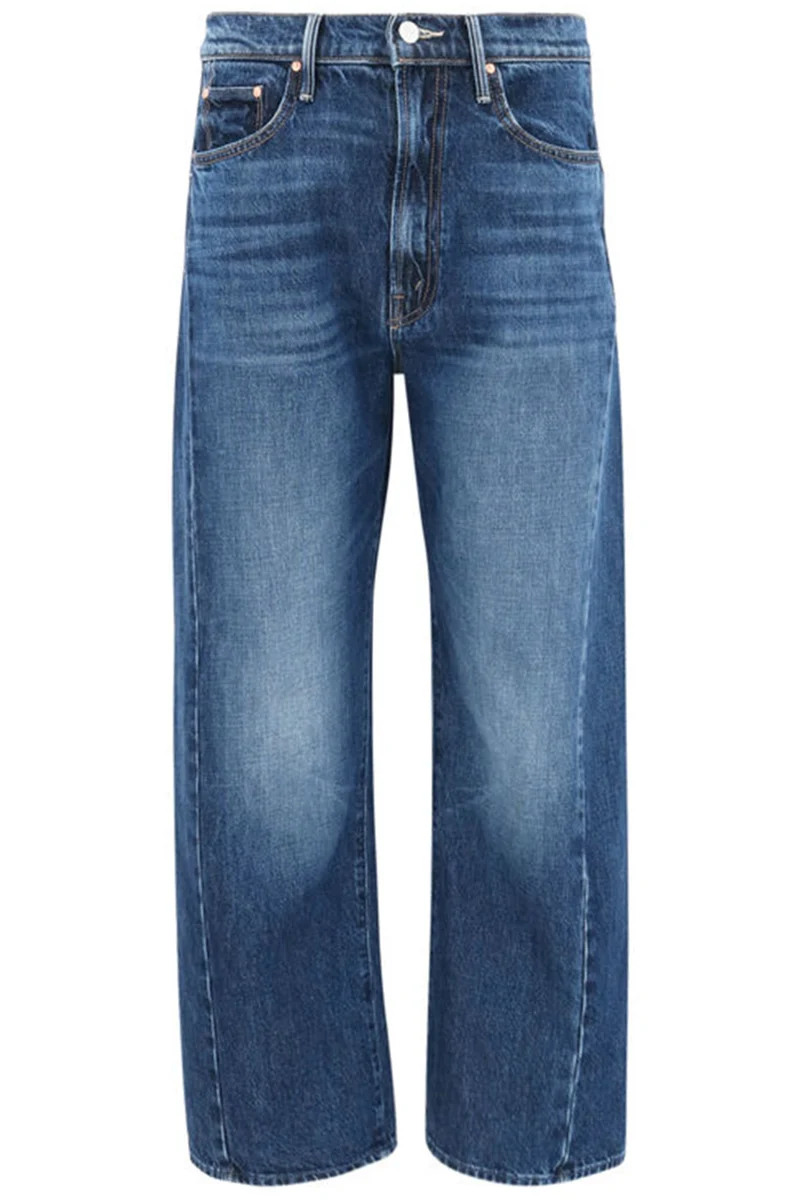 MOTHER Damen Jeans The Half-Pipe Ankle Blau