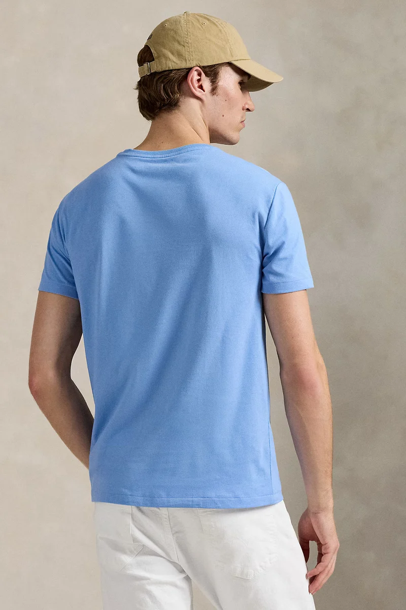 Polo Ralph Lauren Herren Custom-Slim-Fit T-Shirt Bristol Blue