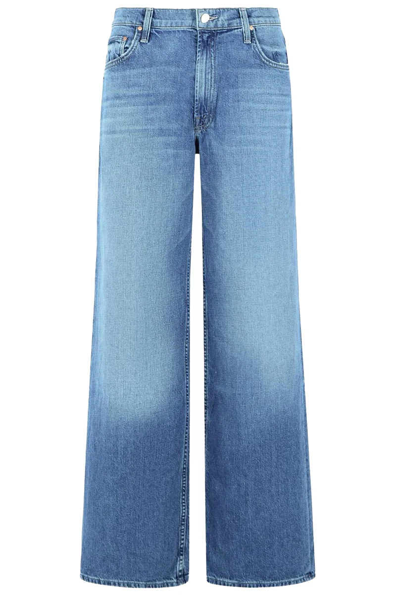 MOTHER Damen Jeans The Rerun Zip Sneak Blau