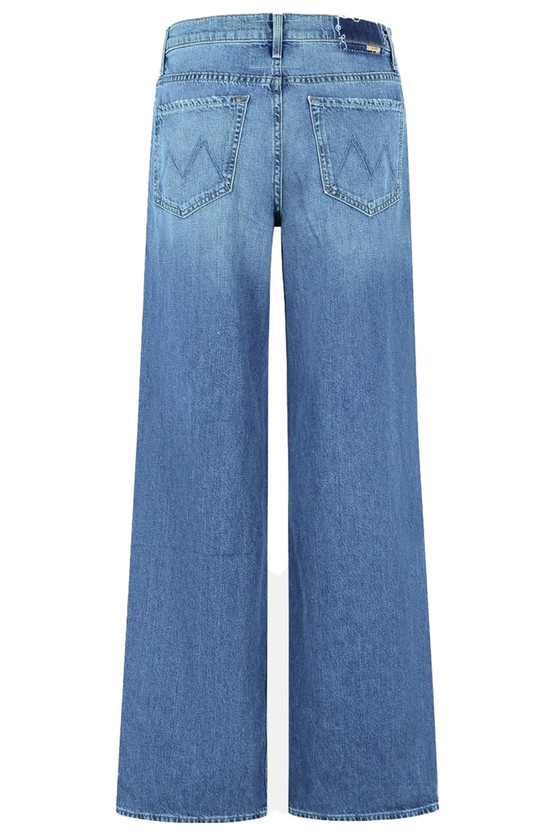 MOTHER Damen Jeans The Rerun Zip Sneak Blau