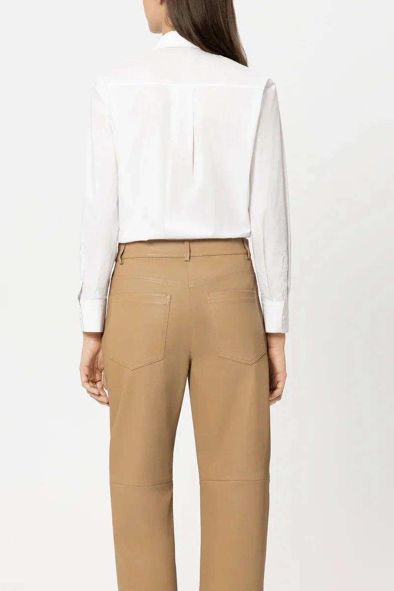 Luisa Cerano Damen Bluse mit Ajour-Stickerei Weiss