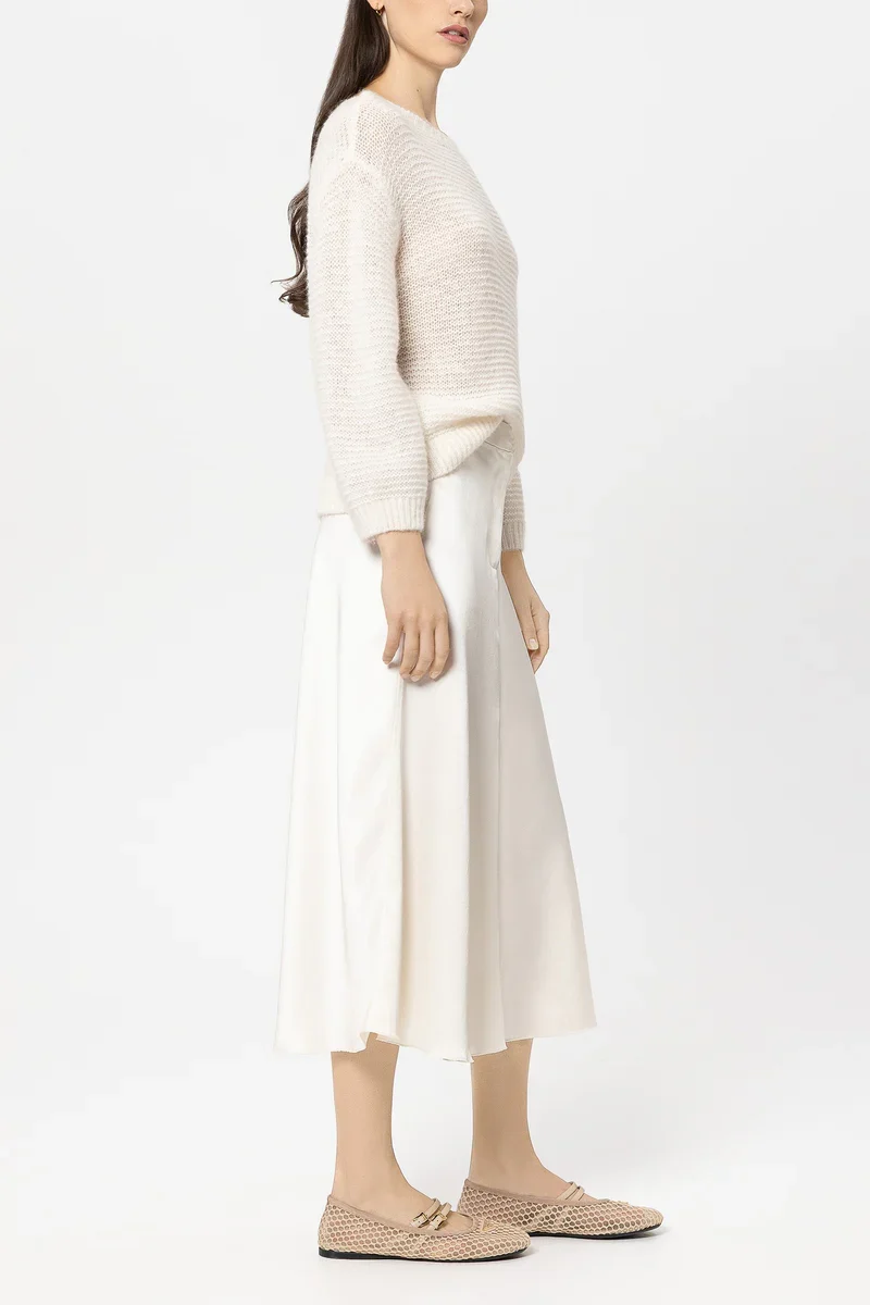 Luisa Cerano Damen Pullover in Links-Struktur Cream