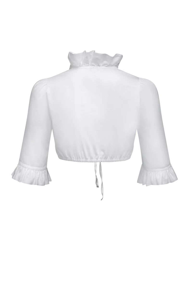 Dirndlbluse aus Baumwollsatin