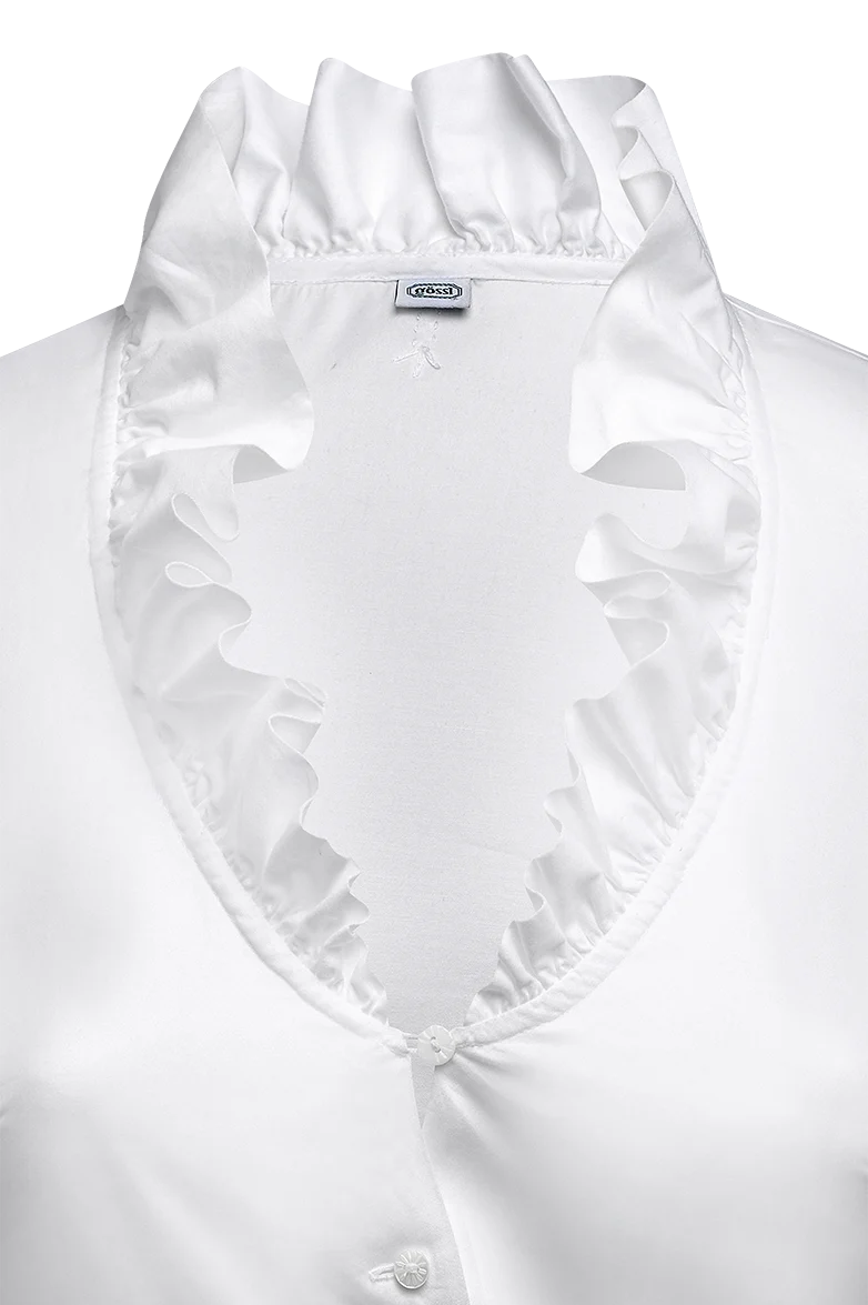 Dirndlbluse aus Baumwollsatin