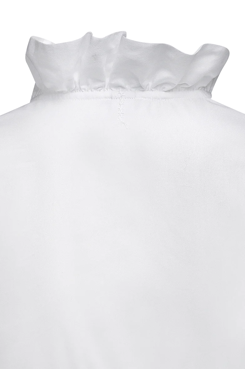 Dirndlbluse aus Baumwollsatin