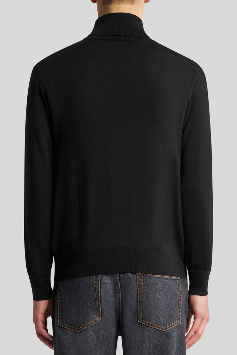 Etro Herren Rollkraganpullover Schwarz