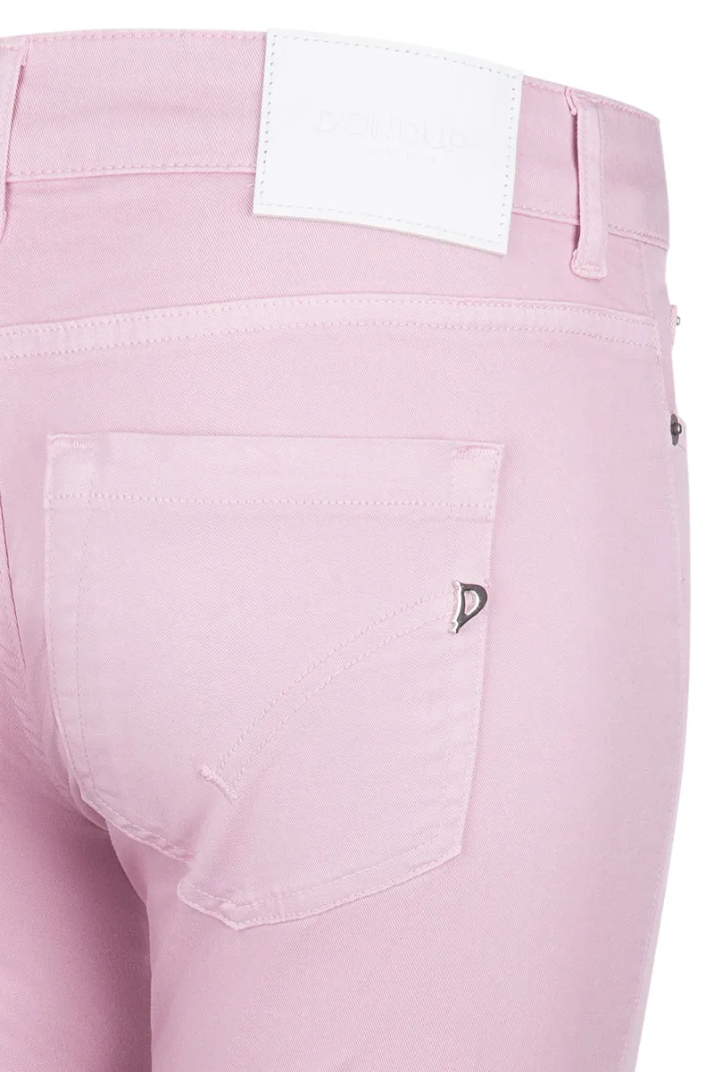 Dondup Damen Skinny Jeans Monroe Rosa