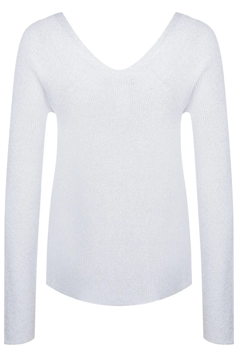 Fabiana Filippi Damen Strickjacke Hellgrau