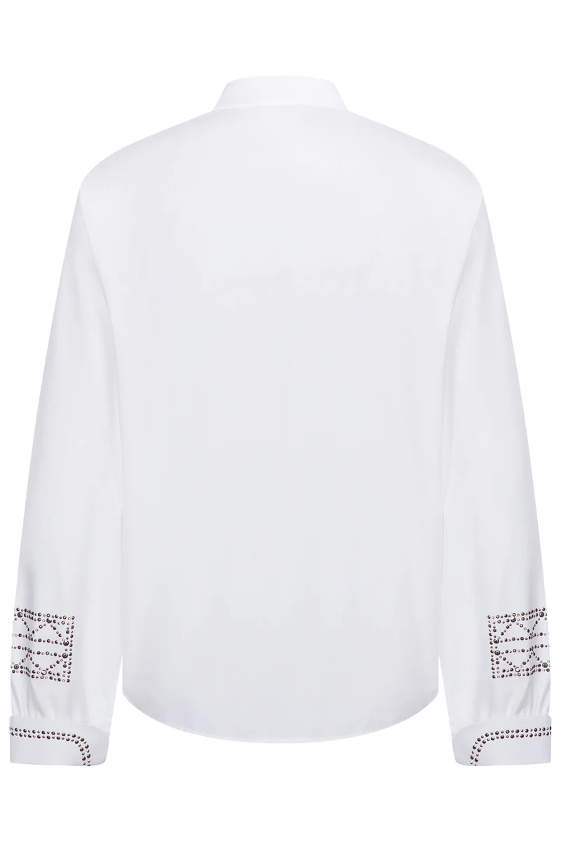 Le Sarte Pettegole Damen Bluse Weiss