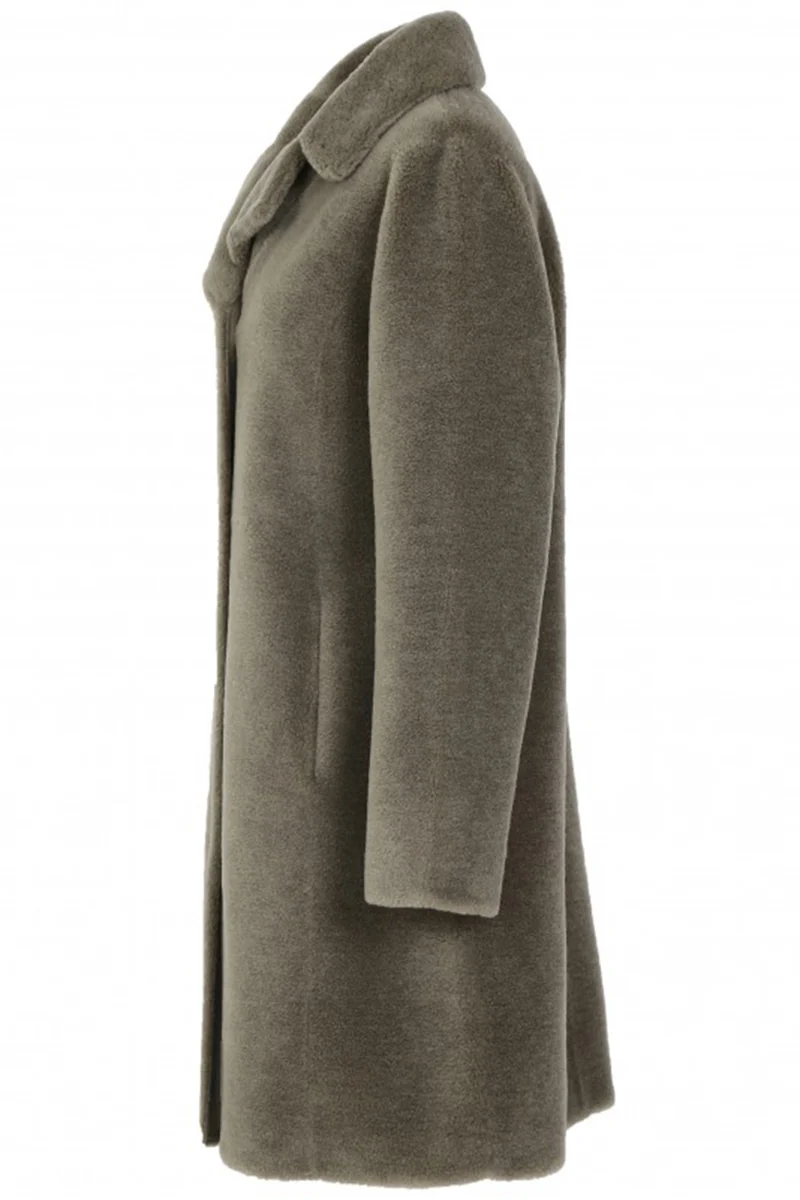 OakWood wendbarer Damen Wollmantel Venus Blassgrün