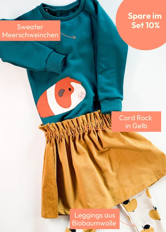 Cord Rock für Kinder (Gelb)