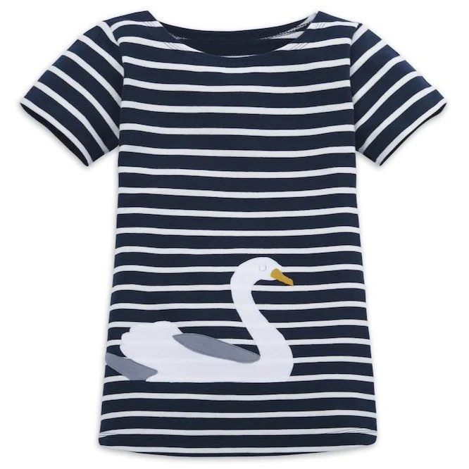 Baby Kleid Schwan - 100% Bio Baumwolle