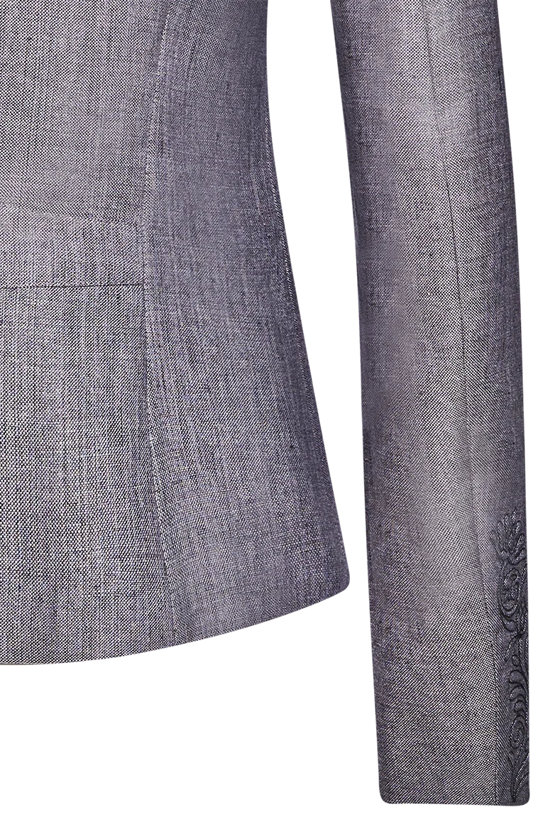 Jacke mit Lederhosen-Stickerei