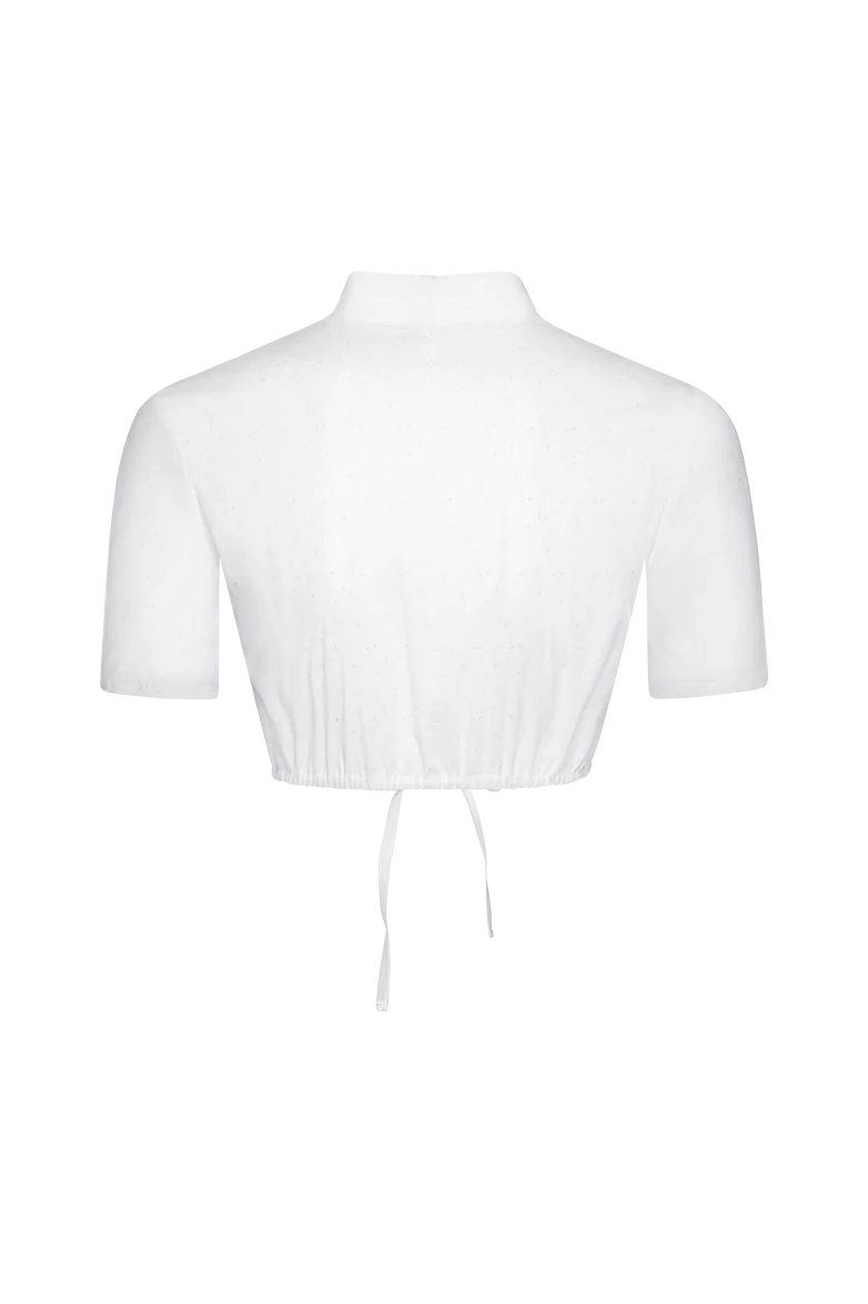 Dirndlbluse mit V-Ausschnitt
