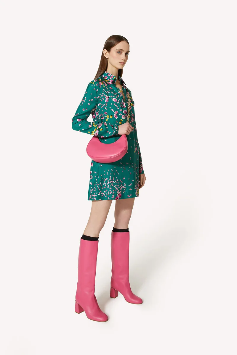 Red Valentino Damen Schultertasche to the moon and red Rosa