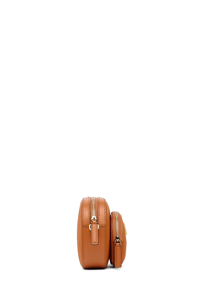 MCM Damen Umhängetasche Travia Mini Cognac