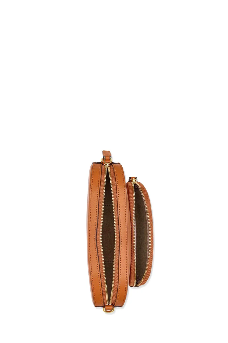 MCM Damen Umhängetasche Travia Mini Cognac