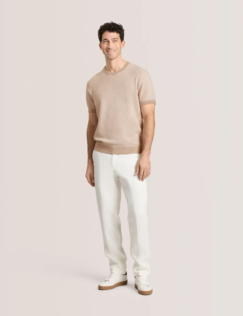 HERRINGBONE SWEATER | TAUPE
