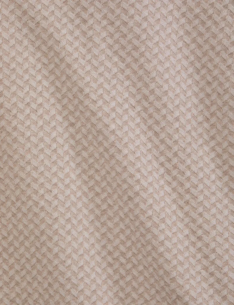 HERRINGBONE SWEATER | TAUPE
