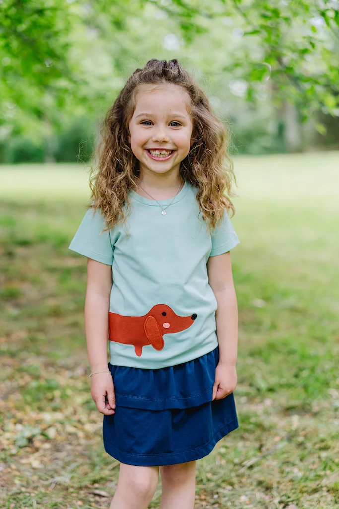 Kinder T-Shirt Bio-Baumwolle „Dackel"