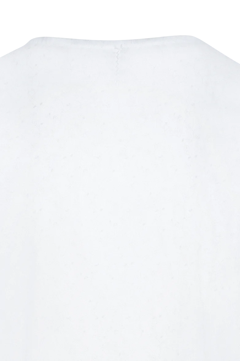 Klassische Bluse mit gestickter Margerite
